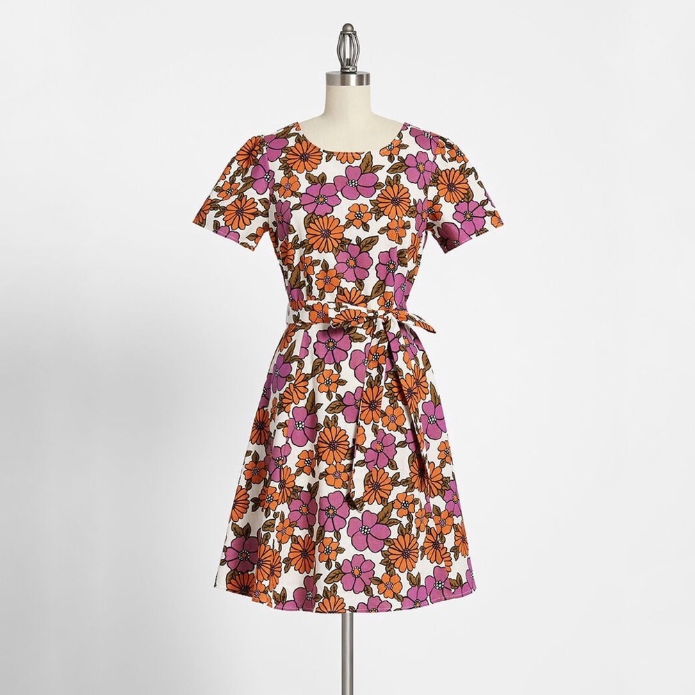 ModCloth x Princess Highway Floral Mini Dress Size 10 (AU)